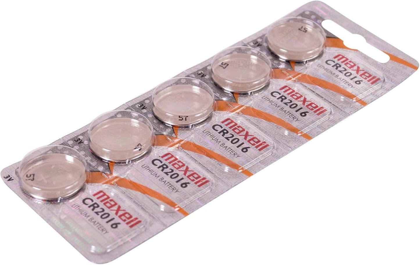 Micro Lithium Cell Battery CR2016 for Watches and Electronics 5 Pack