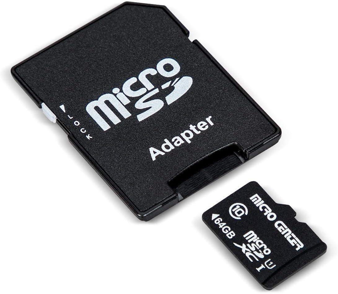 64GB Class 10 Microsdxc Flash Memory Card with Adapter for Mobile Device Storage Phone, Tablet, Drone &amp; Full HD Video Recording - 80Mb/S UHS-I, C10, U1 (5 Pack)