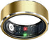 Smart Ring Health Tracker, Sleep Tracker Ring with Heart Rate, Waterproof Fitness Ring for Activity Monitoring/Steps/Distance/Calories,Air Gestures,Up to 7-Day Battery,For Ios Android (Light Gold,