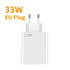 33W USB Fast Charger QC 3.0 for Xiaomi 14/13/12/11/10 Ultra Redmi Note 12T/13 Pro/K60/K50 POCO F5 EU/US Plug Power Adapter