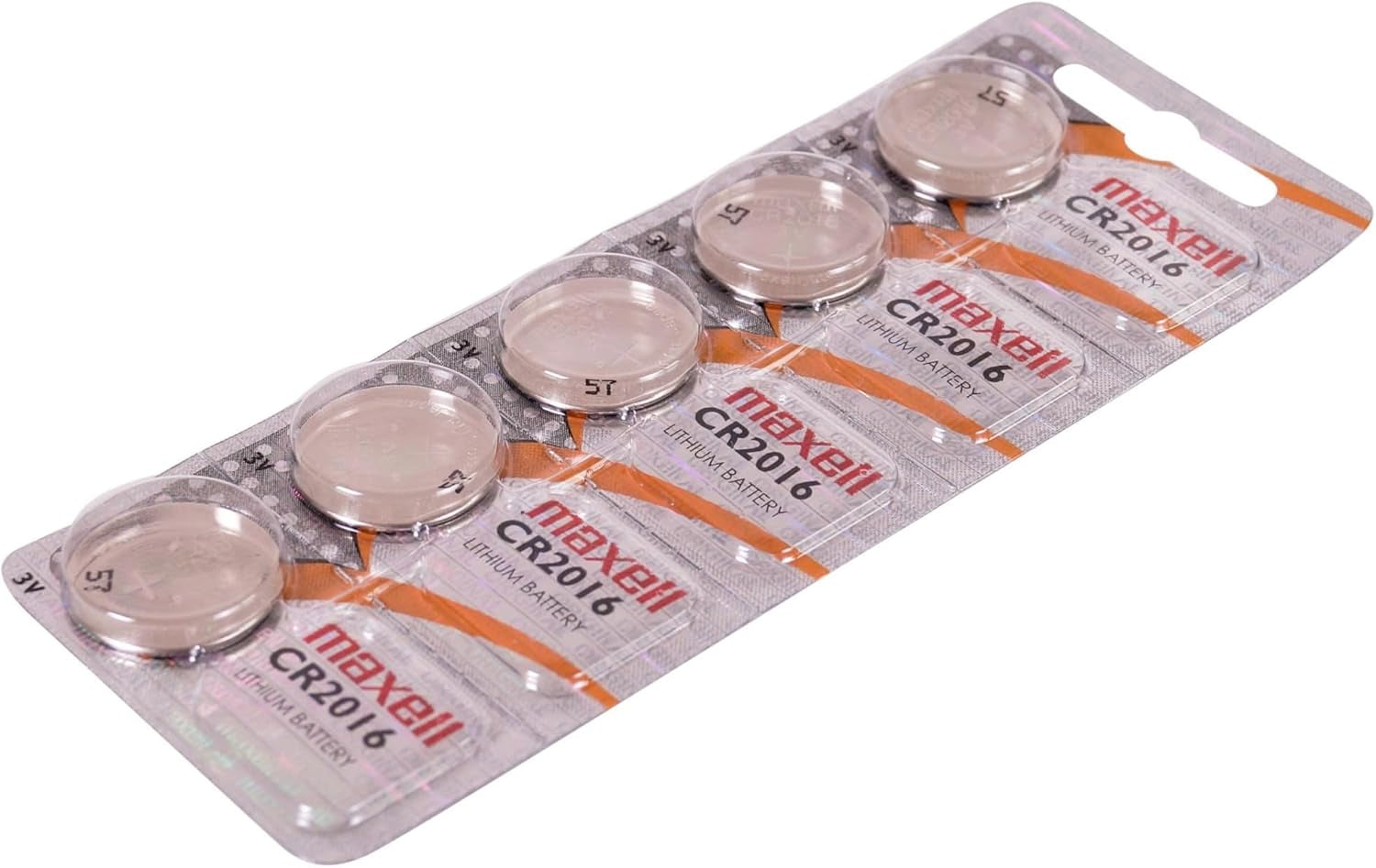 Micro Lithium Cell Battery CR2016 for Watches and Electronics 5 Pack