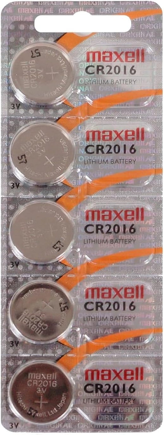 Micro Lithium Cell Battery CR2016 for Watches and Electronics 5 Pack