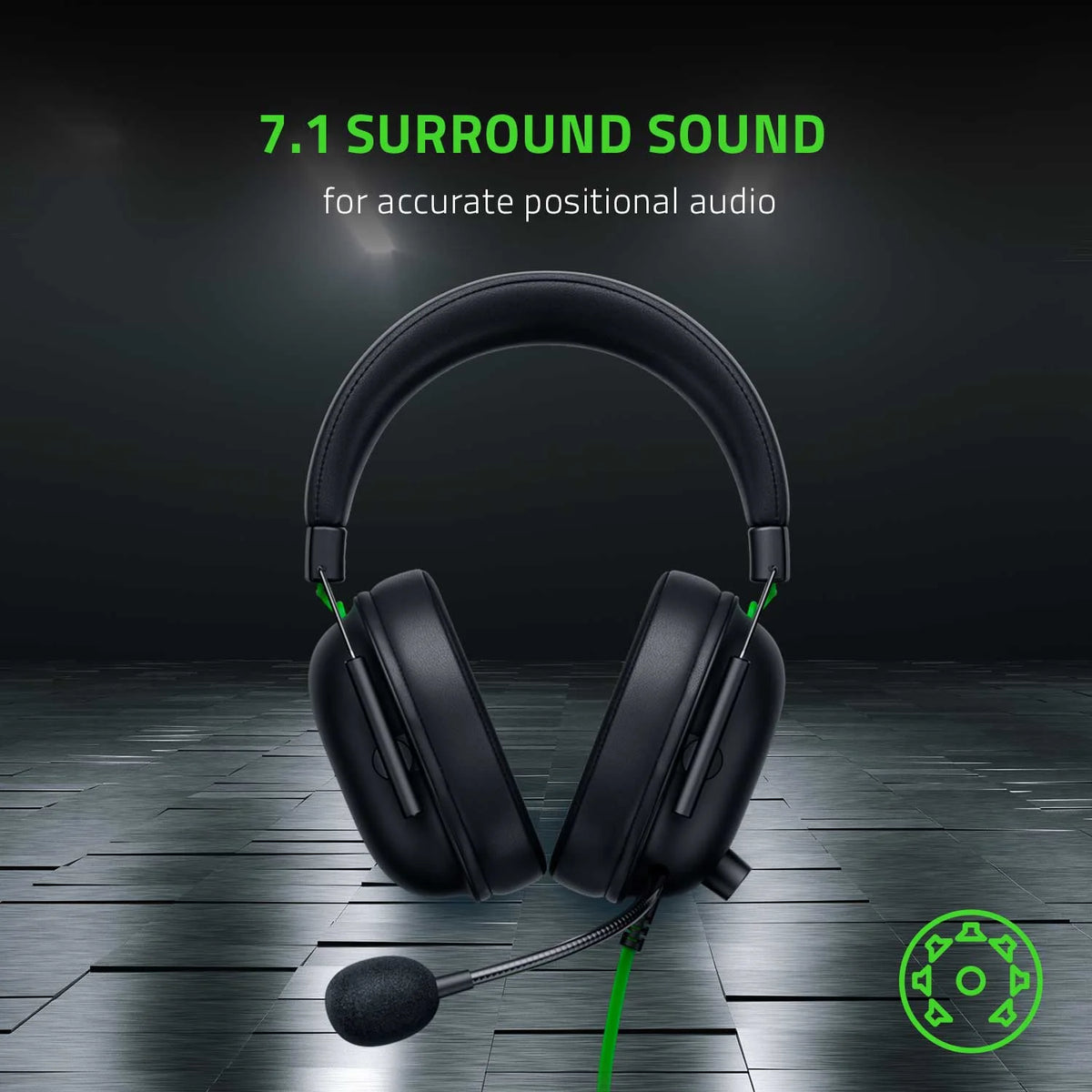 Blackshark V2 X Wired Esports Multi-Platform Headset, 3.5Mm, Black