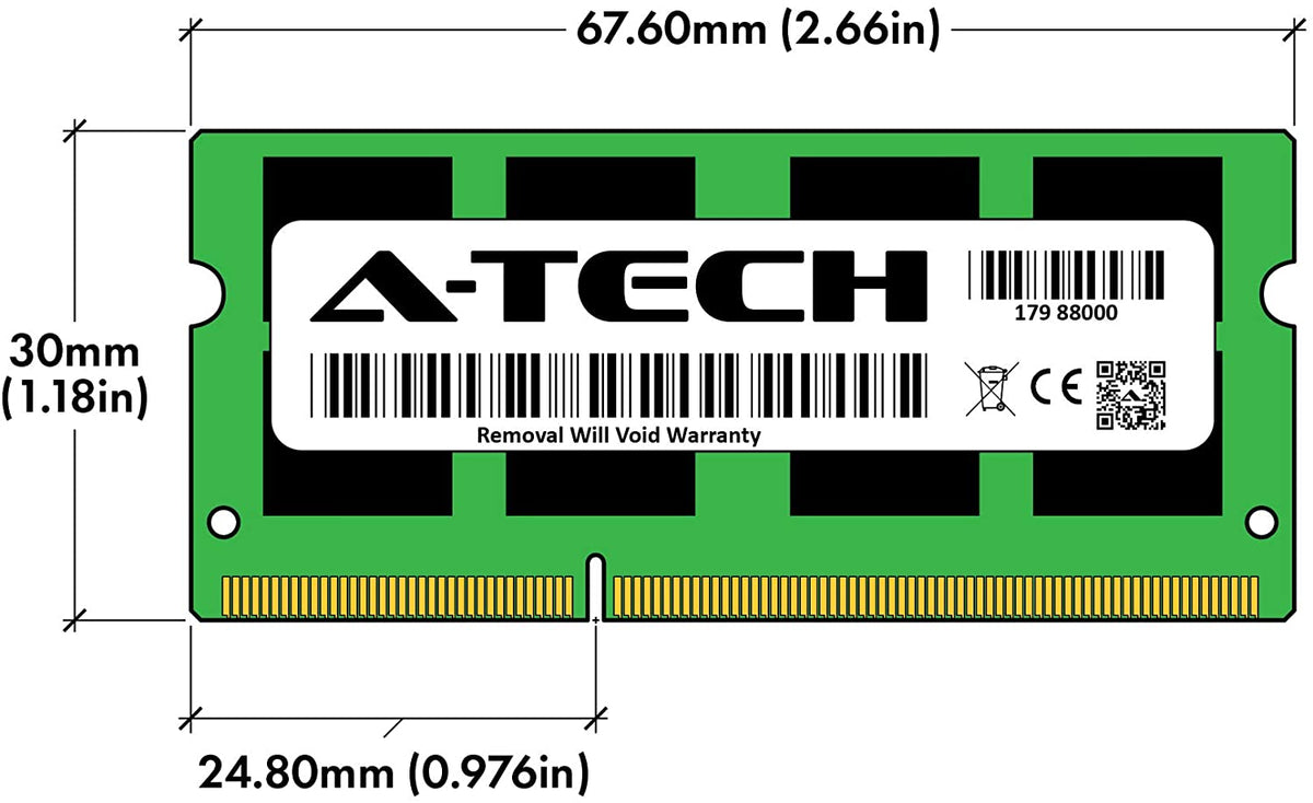 16GB (2X8Gb) DDR3/DDR3L 1333Mhz PC3L-10600 (PC3-10600) CL9 SODIMM 2Rx8 1.35V 204-Pin Non-Ecc SO-DIMM Laptop, Notebook RAM Memory Modules